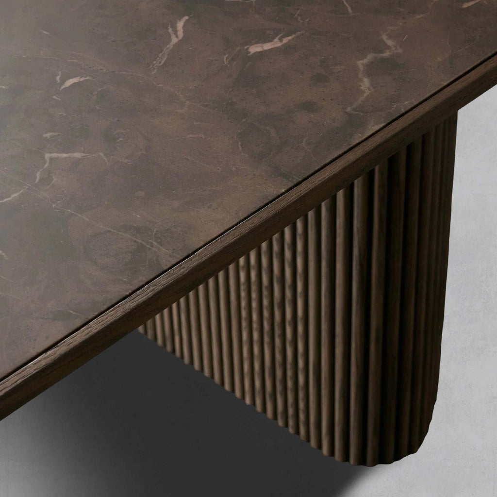 Astor Natural Marble Stone Top Dining Table