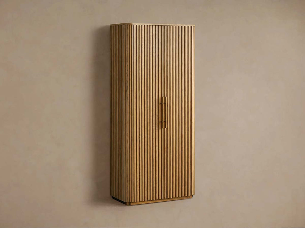 Finnley Wood Tall Cabinet Living Room Country Storage Cabinet with Doors