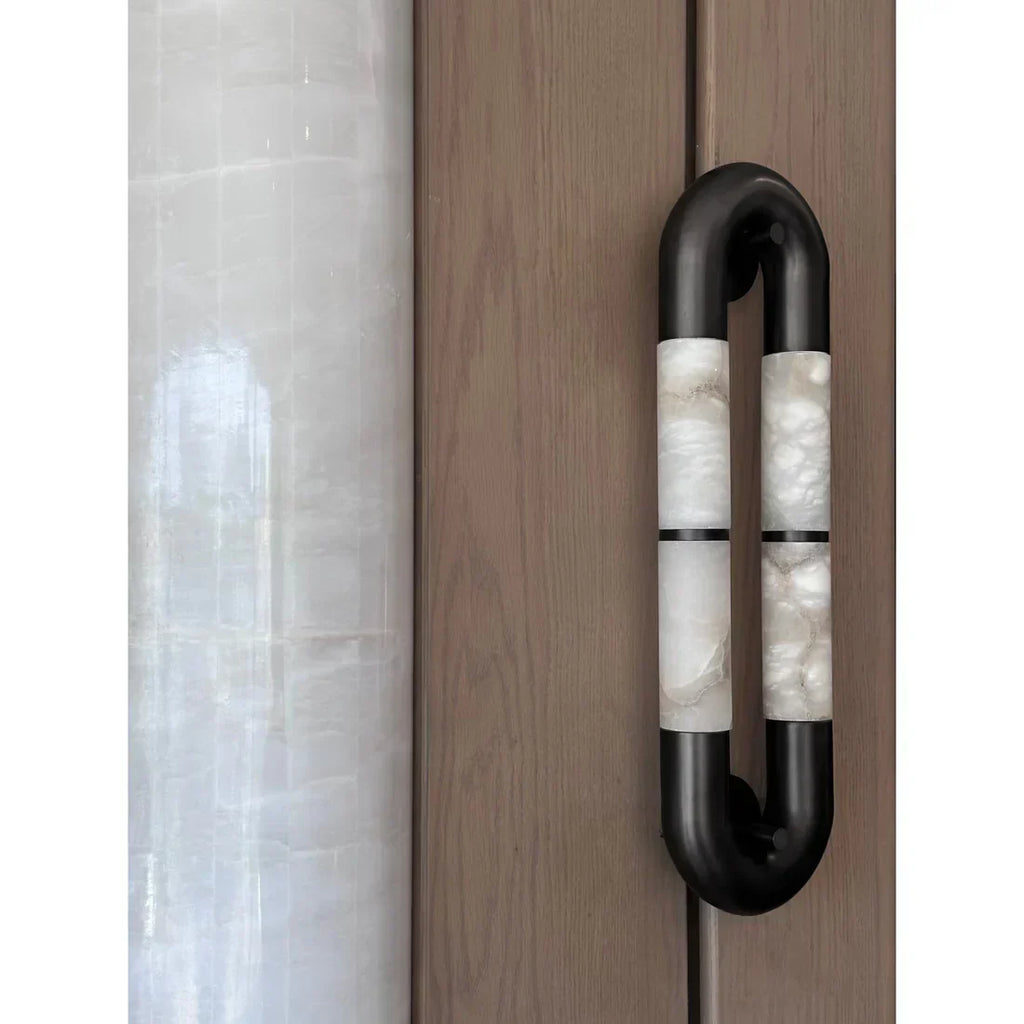 Alabaster Tube Wall Sconce
