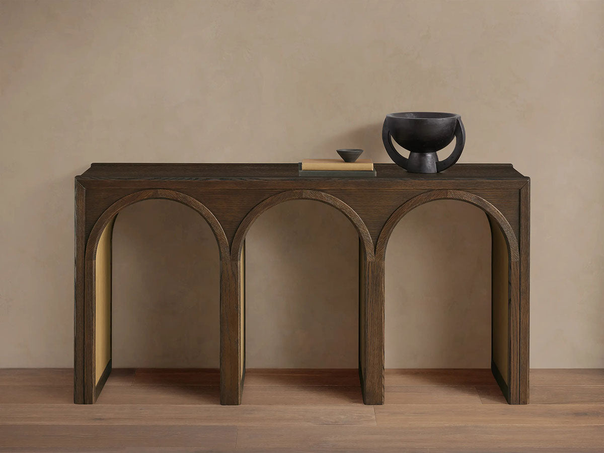 Hattie Oak Entrance Console Table Country Entryway Table