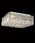 16'' Square Flush Mounted Chandelier Crystal Ceiling Light