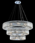 (18+26+36) Inch Round Crystal Chandelier Three Tiers Modern Chandelier for Living Room