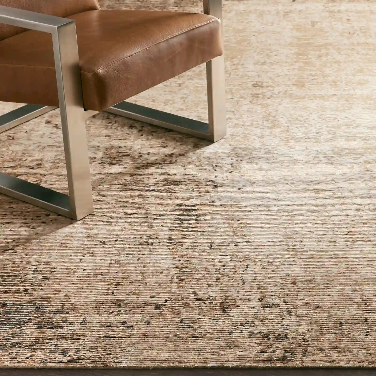 Miah Hand-Knotted Rug Brown Natural Fiber Carpet
