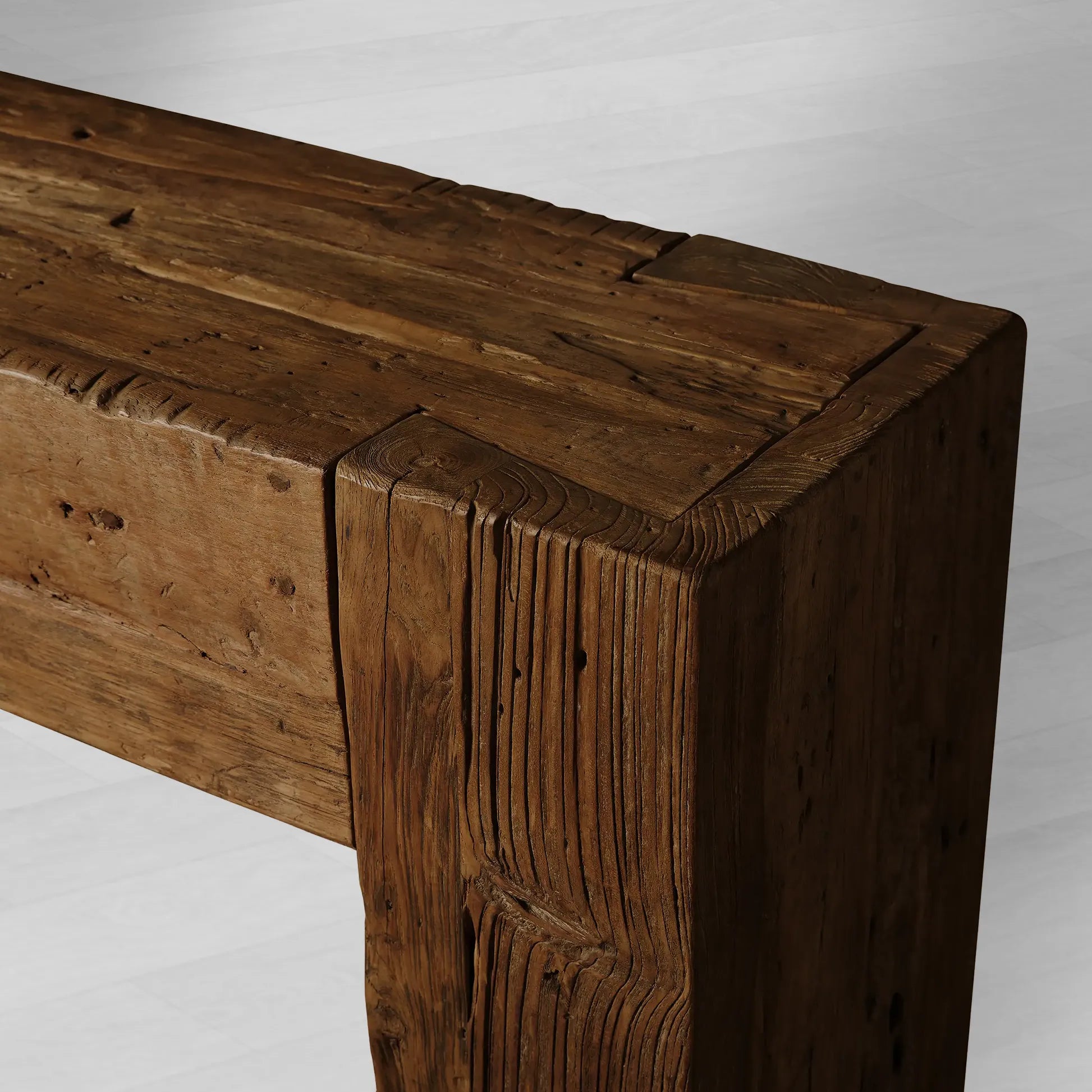 Ubud Wood Entrance Console Table Reclaimed Teak Sidewalk Table