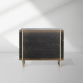 Mihaela Wood Closed Nightstand Retro Oak Nightside Table With Drawer Barrel Inspired