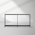 Kavali Metal Entryway Console Table Solid Iron Frame Hallway Entrance Table