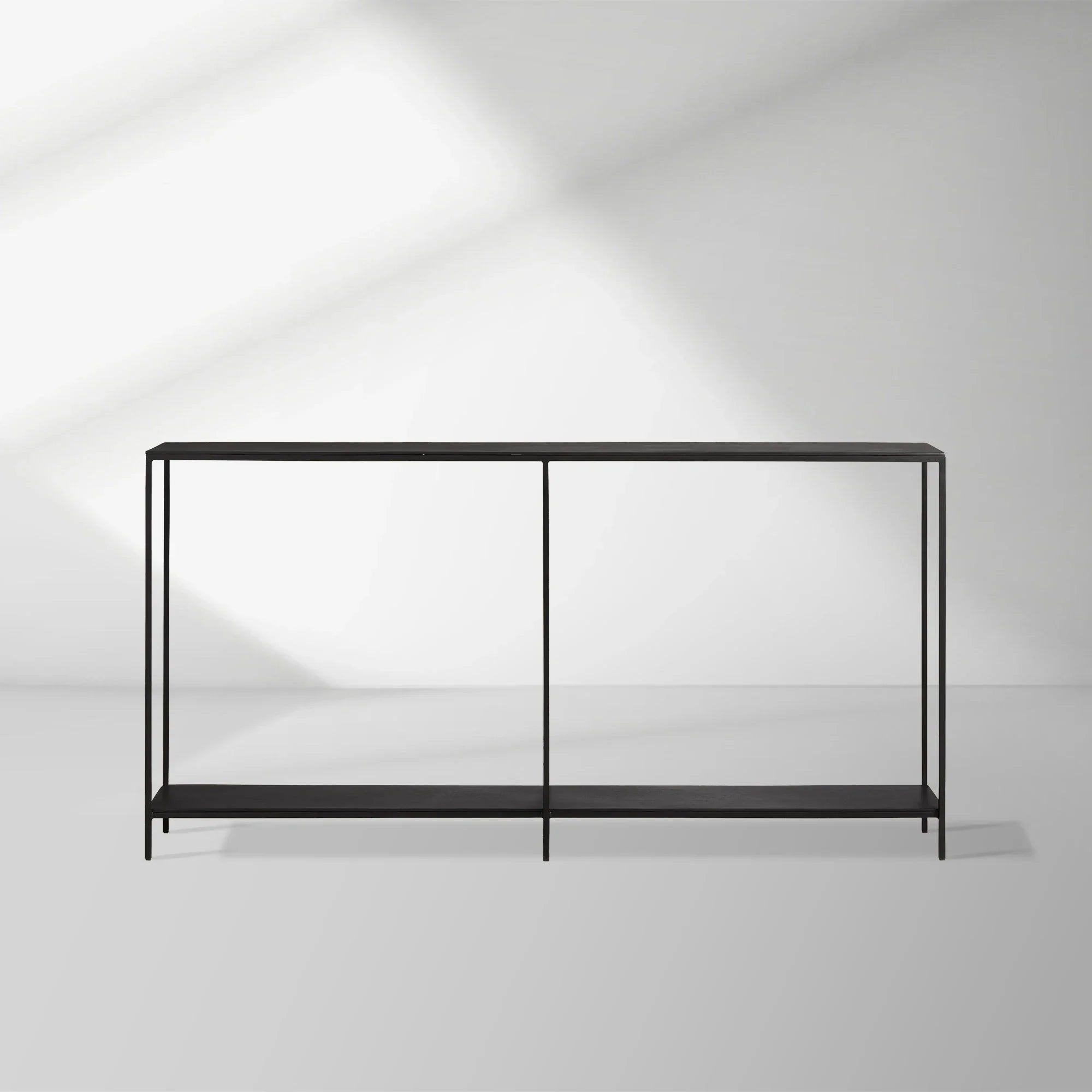 Kavali Metal Entryway Console Table Solid Iron Frame Hallway Entrance Table