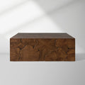 Kalmar Teak Square Coffee Table Wood Living Room Center Tea Table Unique Cocktail Table