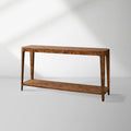 Mogadore Mappa Burl Entryway Console Table Poplar Wood Hallway Entrance Table