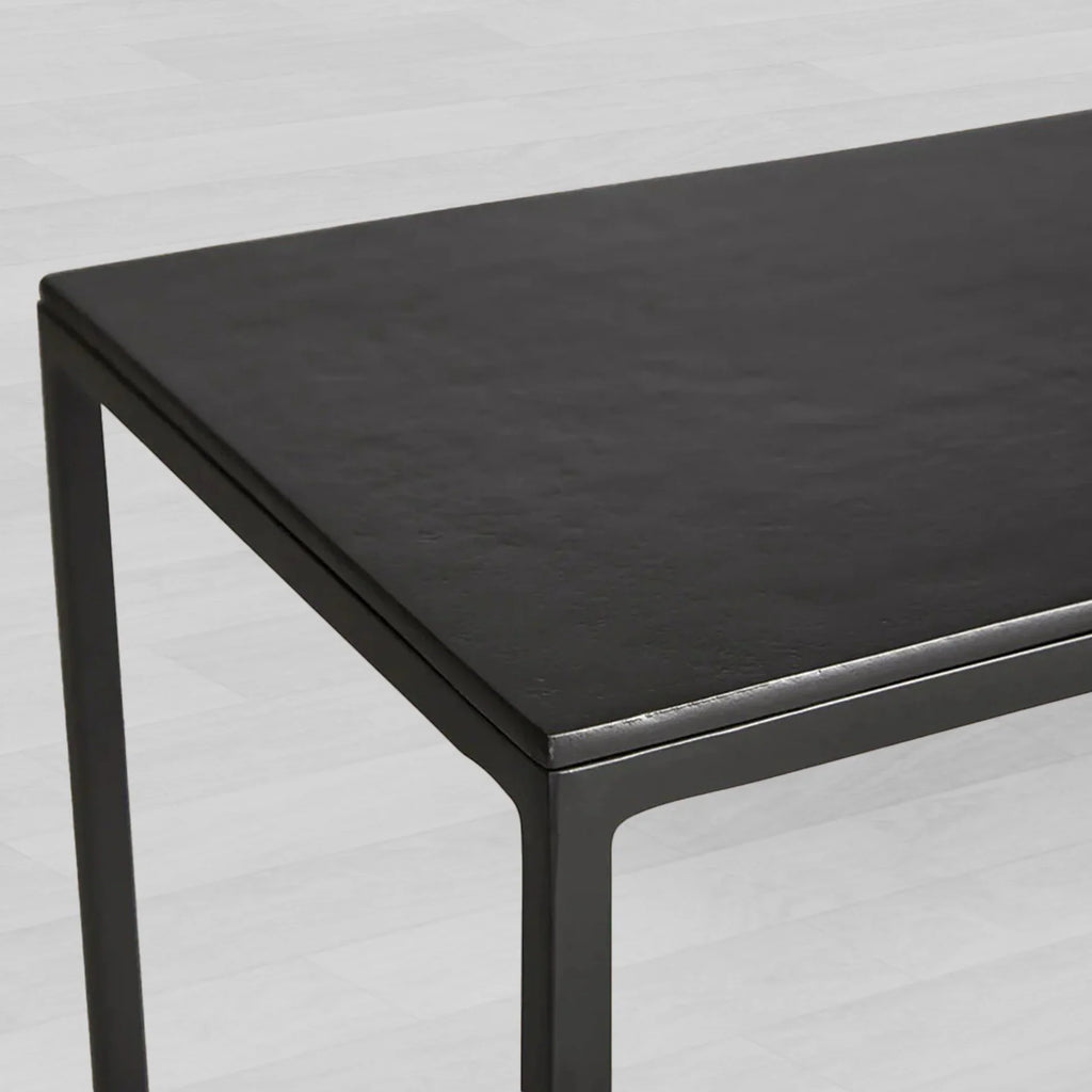 Kavali Metal Entryway Console Table Solid Iron Frame Hallway Entrance Table