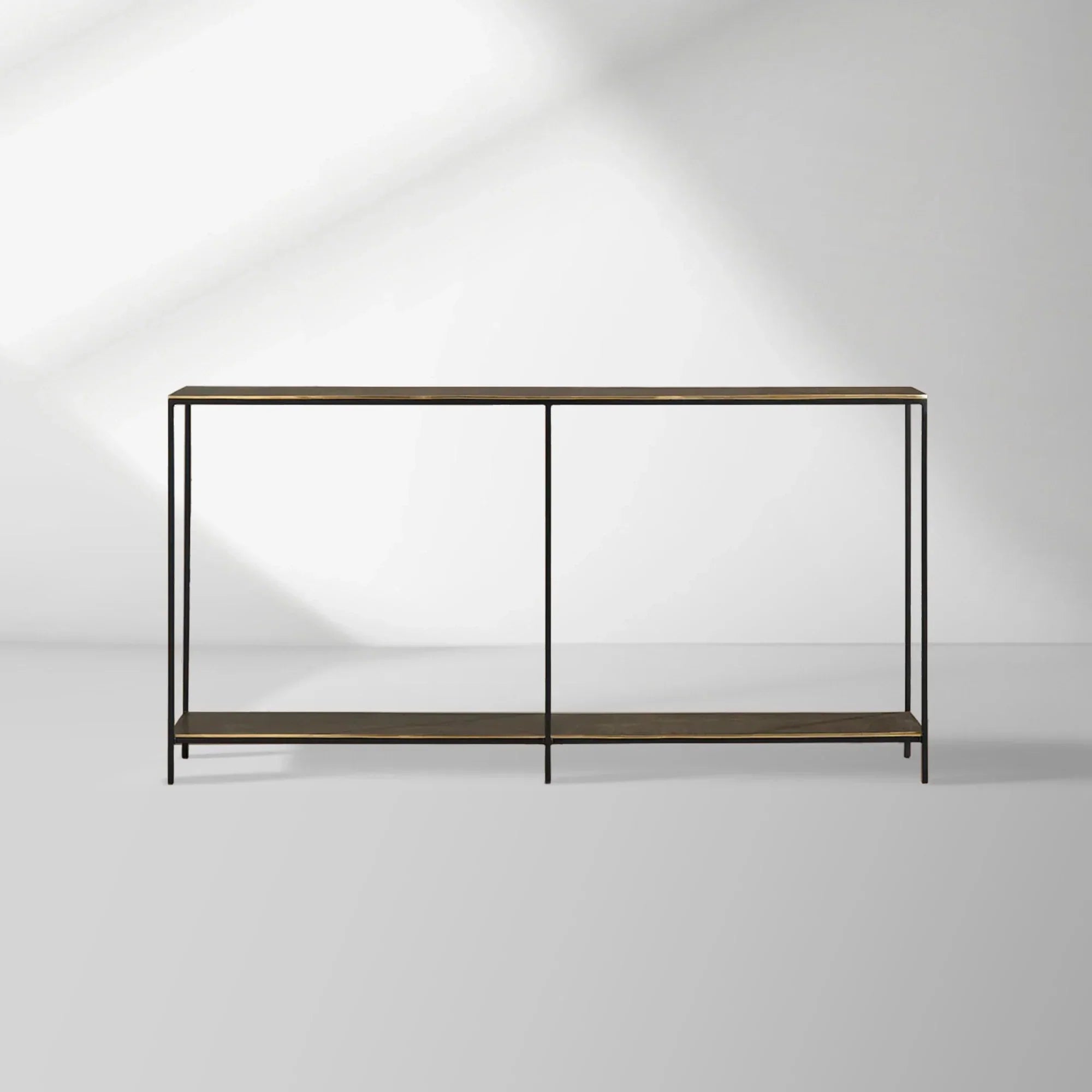 Kavali Console Table Solid Iron Frame Entrance Side Table