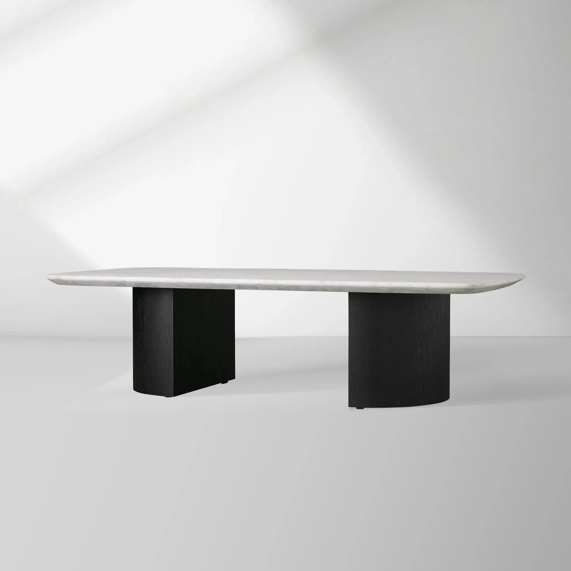 Saint Germain Marble Top Coffee Table Oak Wood Dauphine Base Cocktail Table Living Room Ston Top Center Tea Table