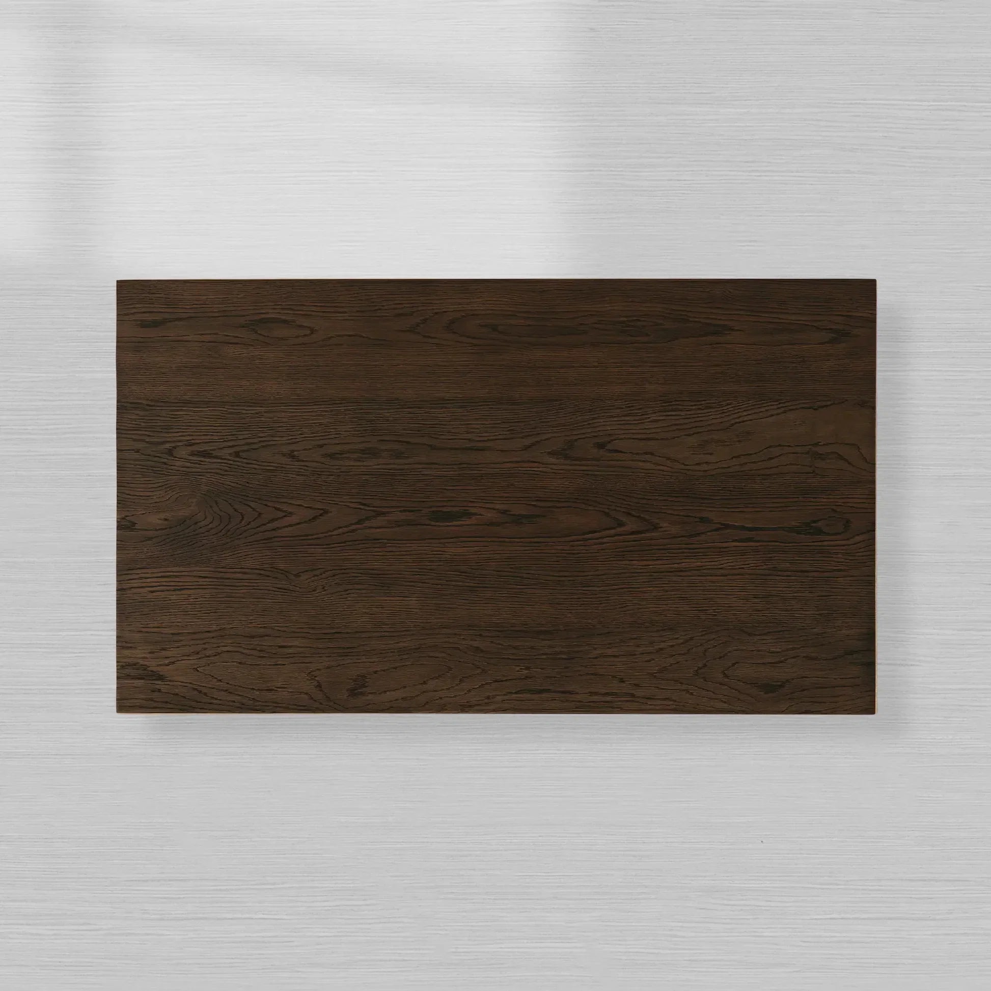 Sullivan Rectangular Oak Coffee Table Black Plinth Base Cocktail Table Wood Living Room Center Tea Table