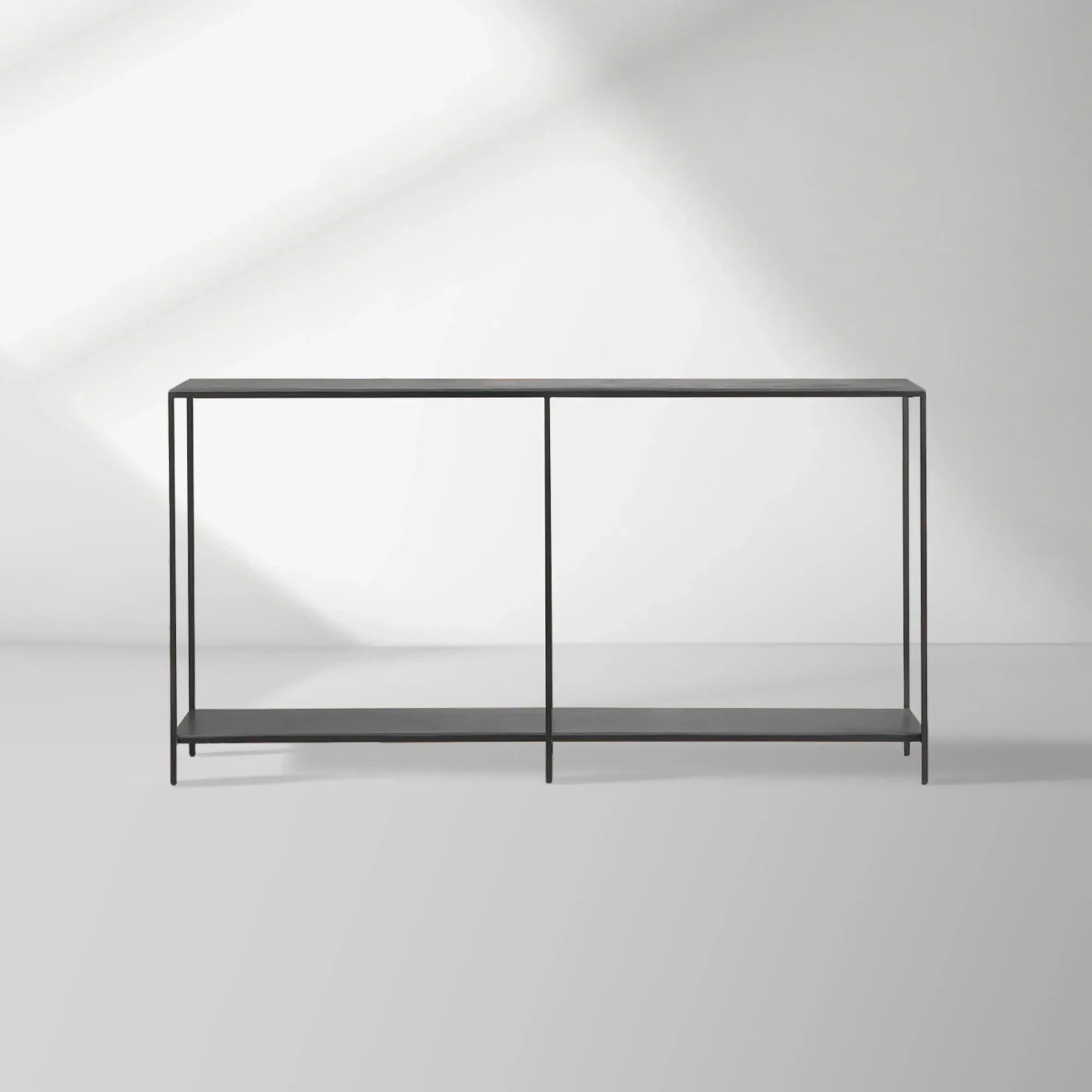 Kavali Metal Entryway Console Table Solid Iron Frame Hallway Entrance Table