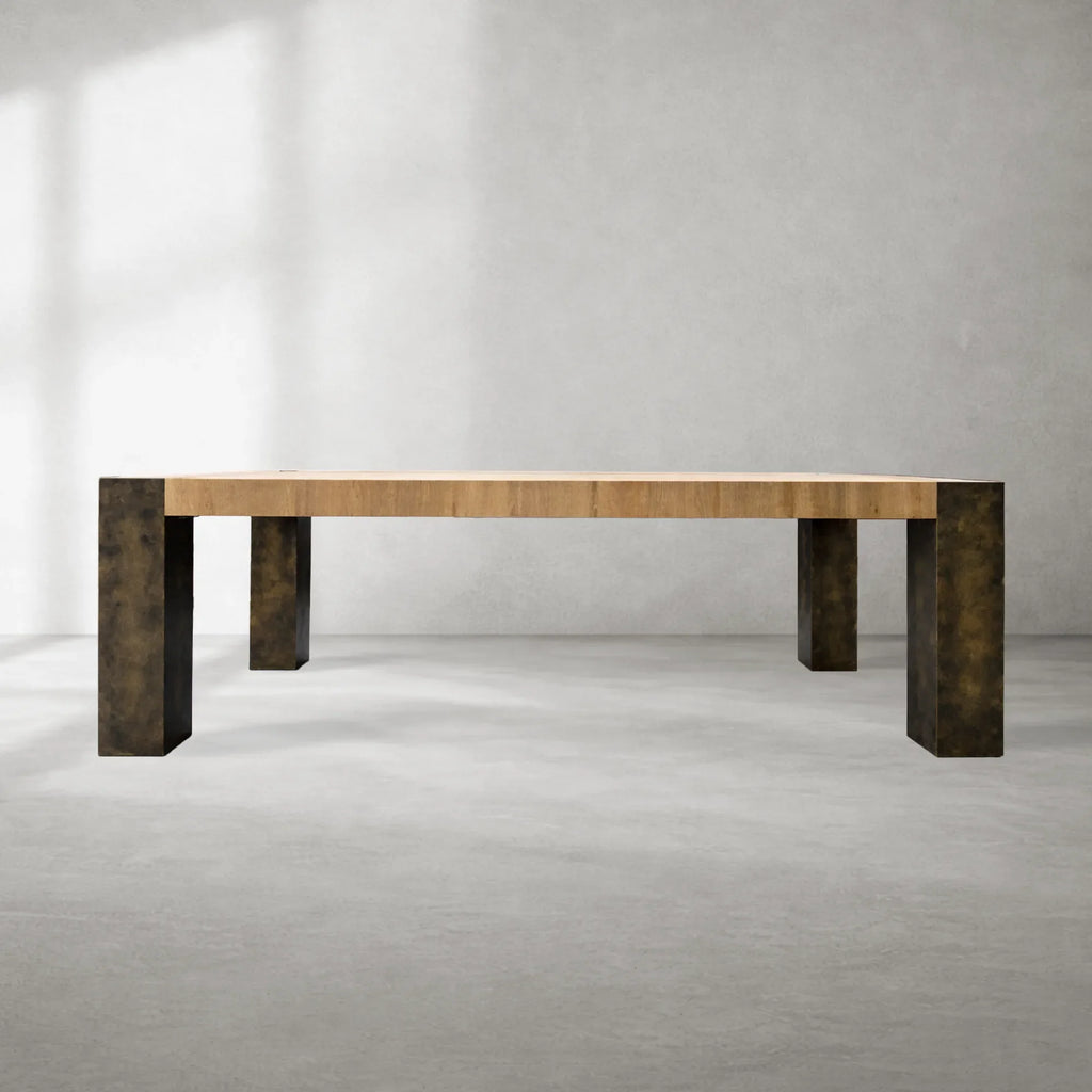 Talerhk Modern Industrial Rectangle Dining Table
