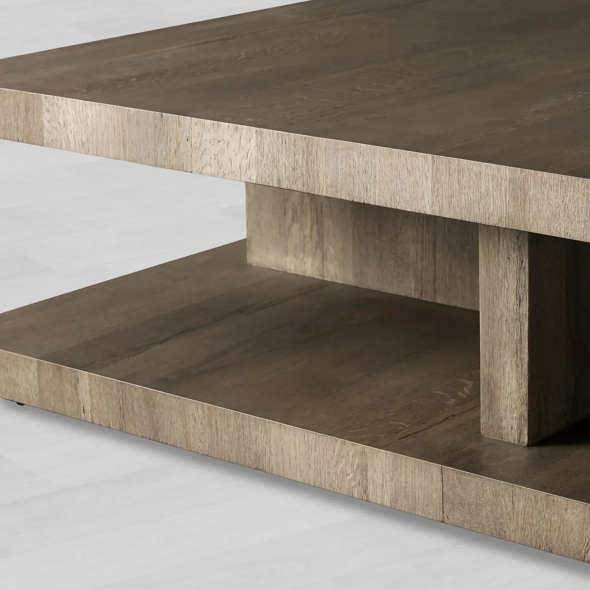 Leandro Reclaimed Oak Coffee Table Wood Living Room Center Tea Table Timeworn Cocktail Table