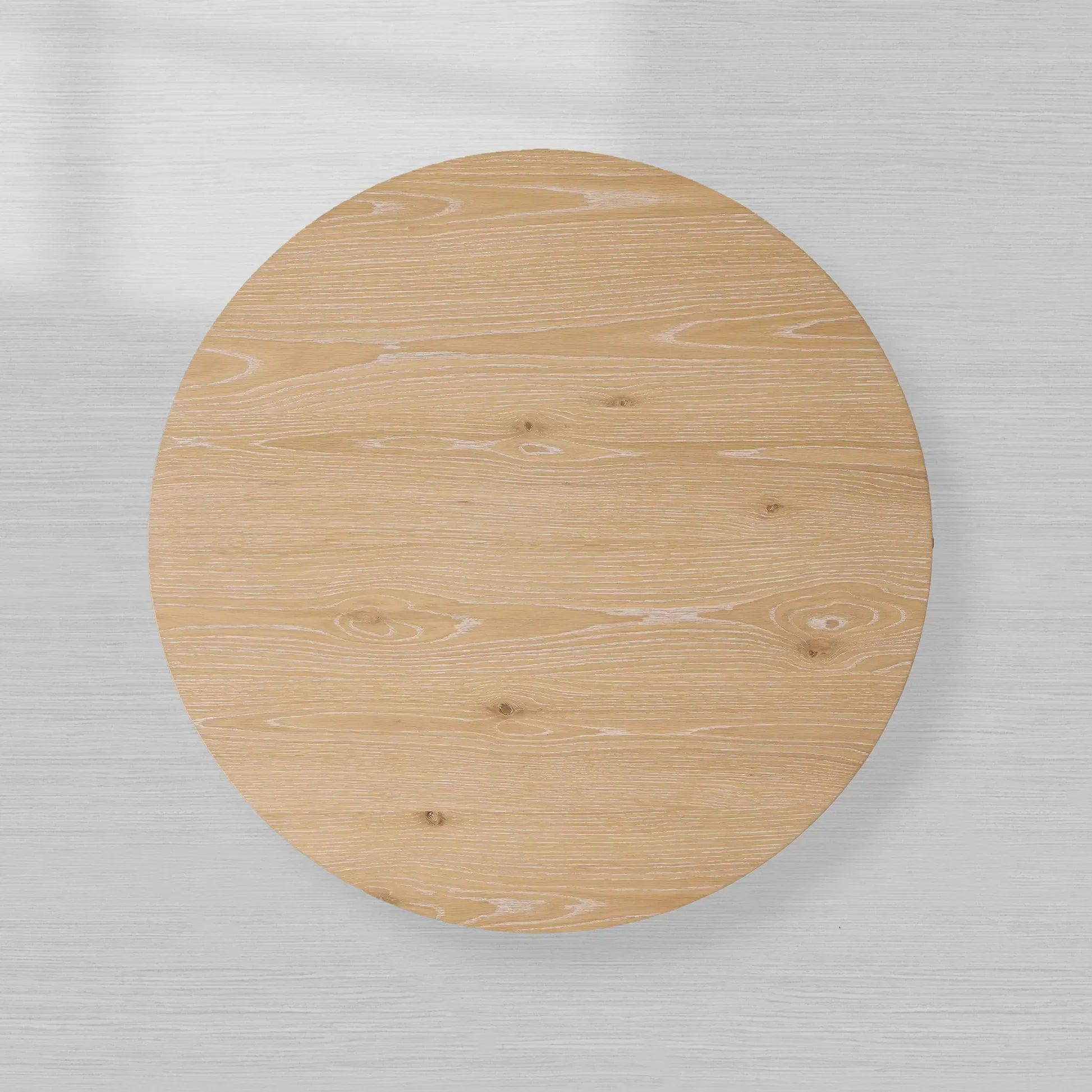 Sullivan Wood Round Coffee Table Oak Cocktail Table Simplicity Living Room Center Tea Table