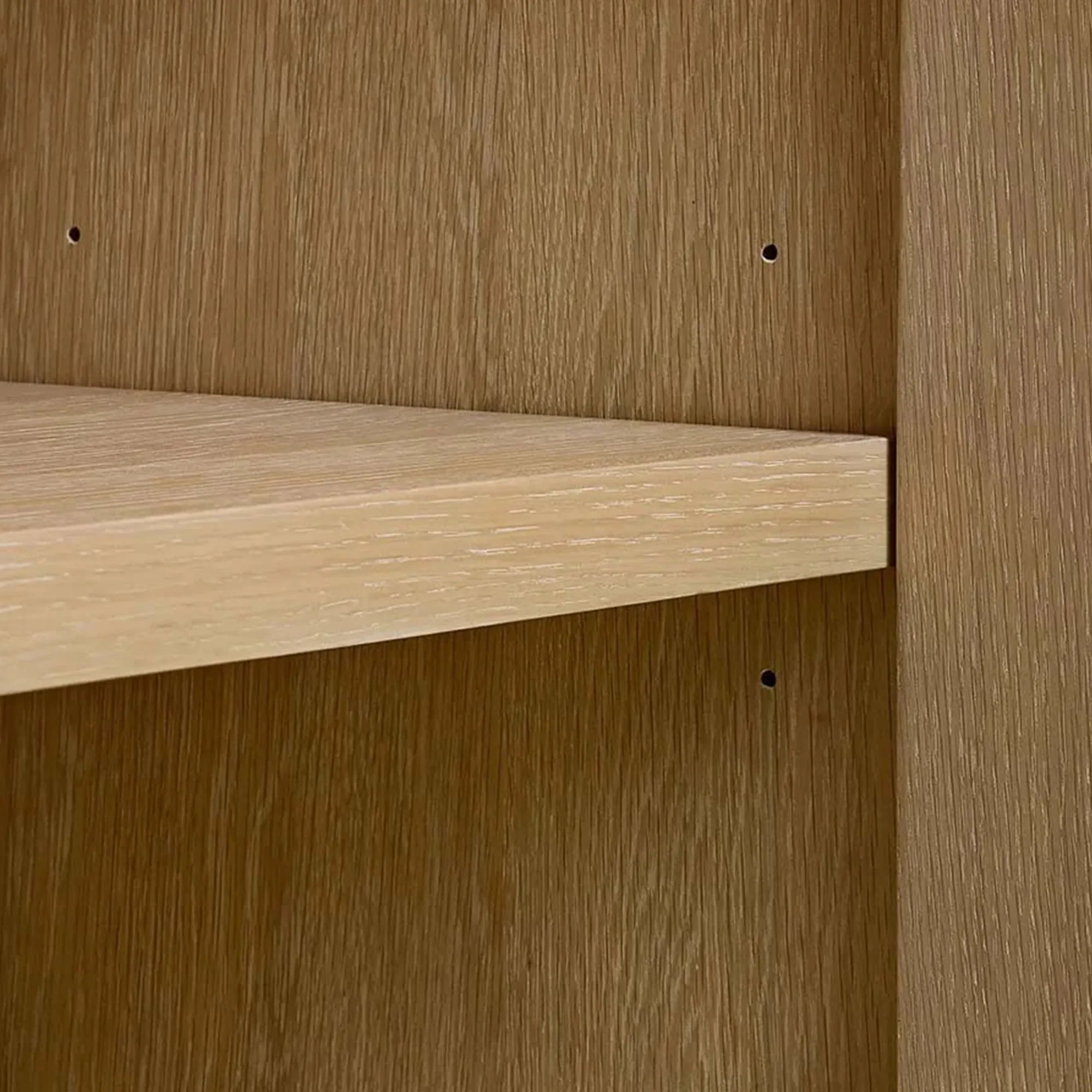 Nason Modular Oak Tall Display Cabinet Modern Living Room Large lockers