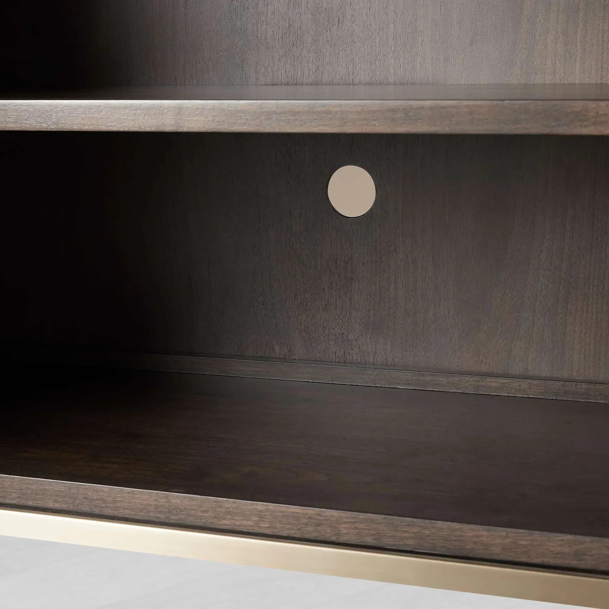 Malone Reconstituted Leather Sideboard Wood Buffet Table Living Room Entryways Cabinet
