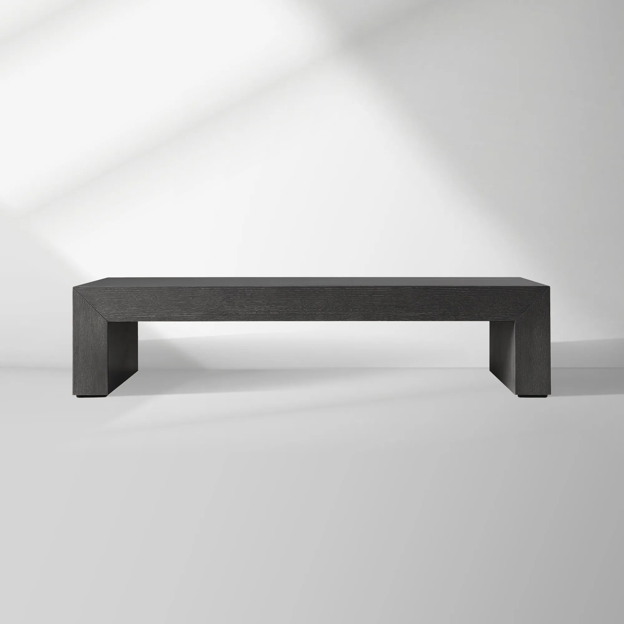 Sullivan Wood Waterfall Coffee Table Rectangle Rural Cocktail Table Oak Wood Center Tea Table