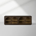 Hattie TV Stand Cabinet Oak Media Console Wood Sideboard Modern television Storage Side Unit