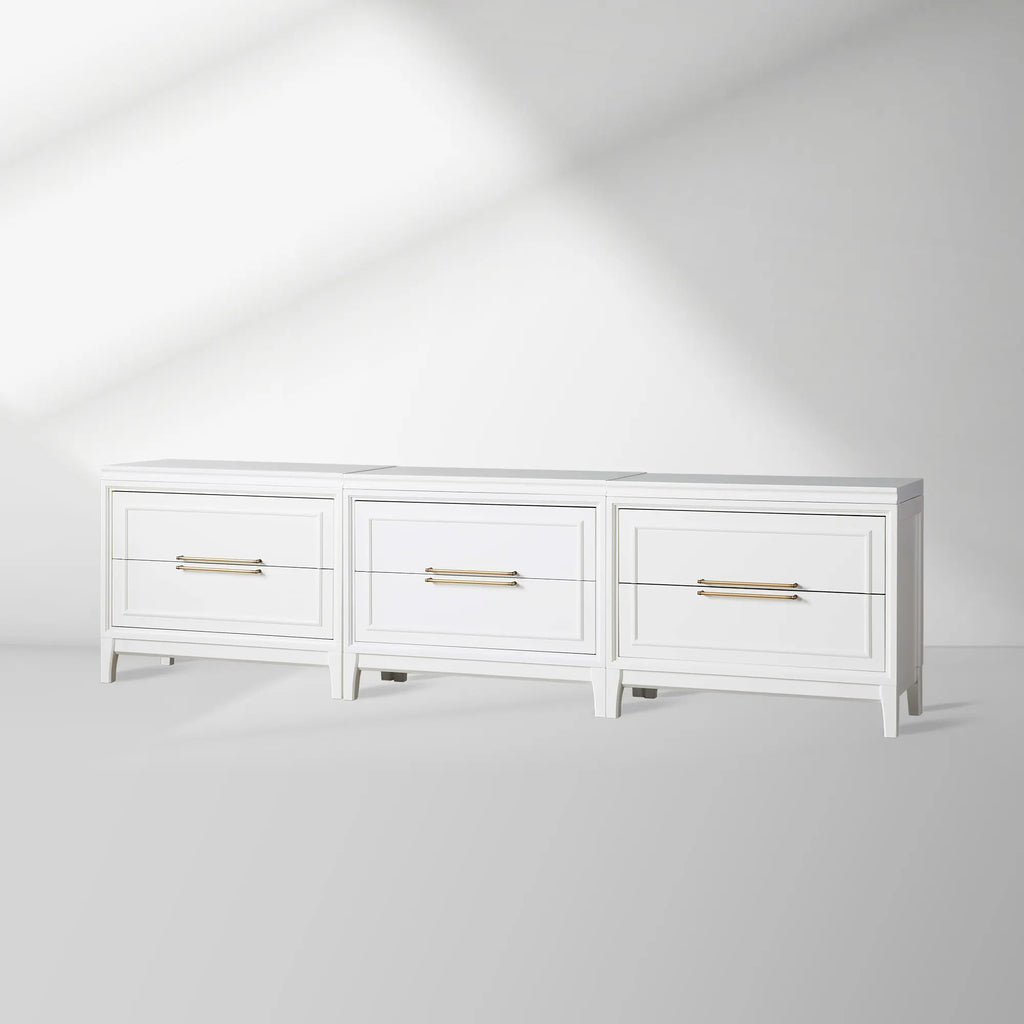 Rowan Modular TV Stand Unit Wood Entryways Storage Sideboard with Drawers