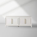 Rowan Modular Wood TV Stand Modern Sideboard Television Storage Unit with Wood Doors Entrance Cabinet