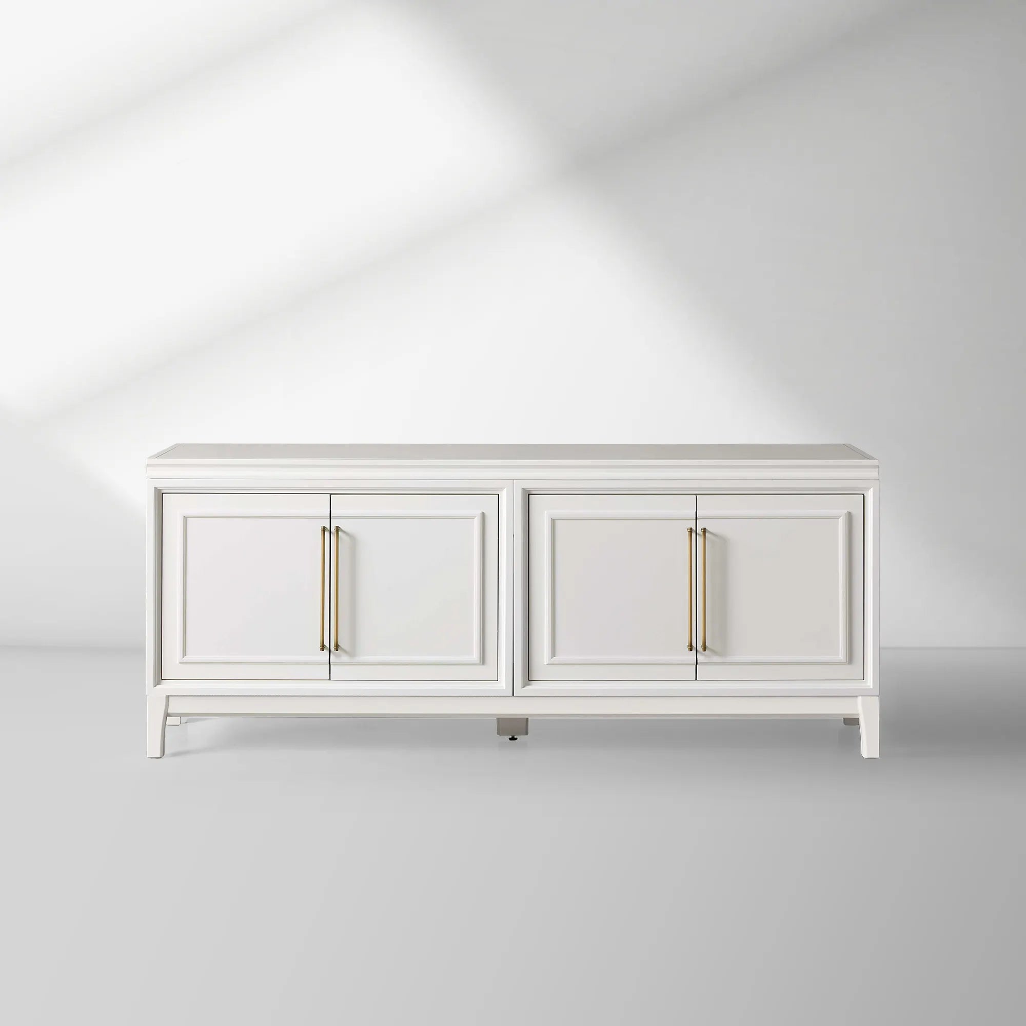 Rowan Modular Wood TV Stand Modern Sideboard Television Storage Unit with Wood Doors Entrance Cabinet