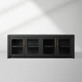 Bodhi Oak Media Console Wood TV Stand Side Cabinet Rustic Television Storage Unit Sideboard