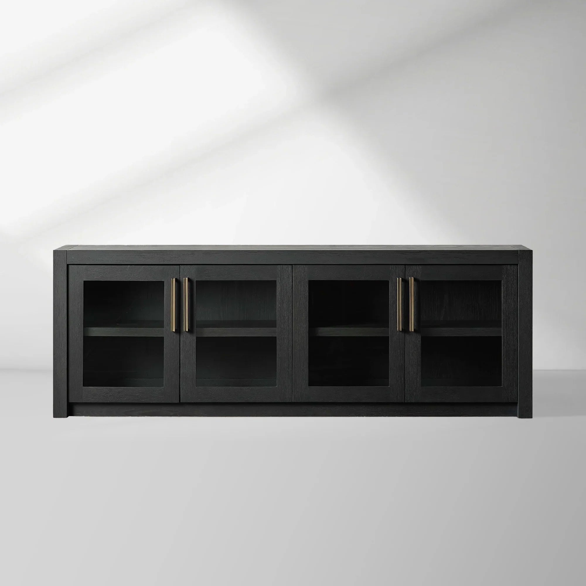 Bodhi Oak Media Console Wood TV Stand Side Cabinet Rustic Television Storage Unit Sideboard