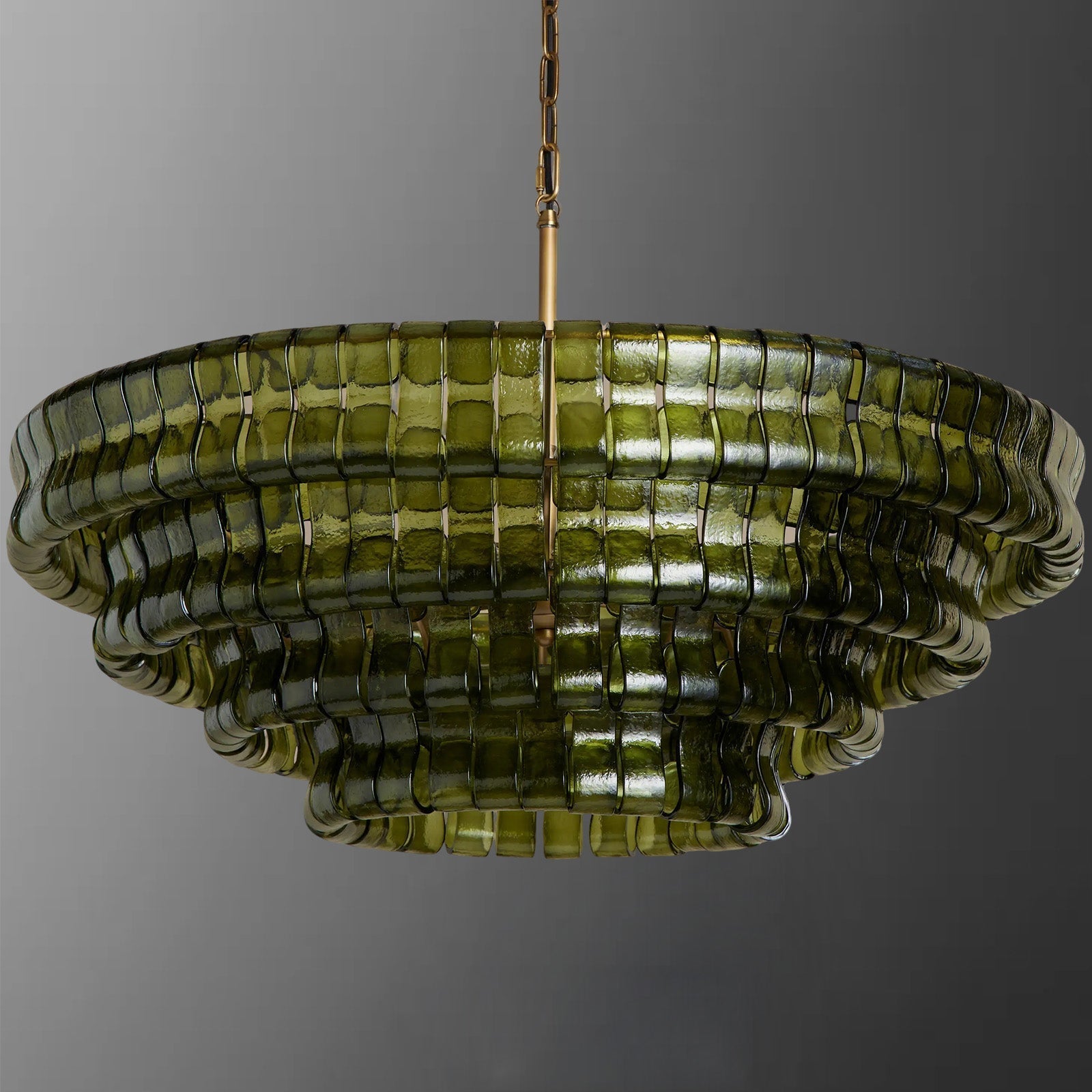 Ice Glass Round Chandelier 24"36"48"60"