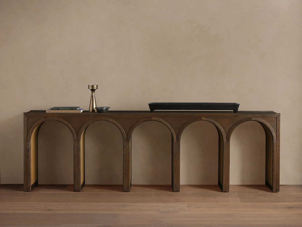 Hattie Oak Entrance Console Table Country Entryway Table