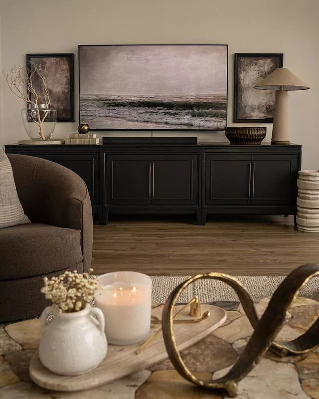 Rowan Entrance Storage Cabinet Wood TV Stand Unit Modern Sideboard with Doors