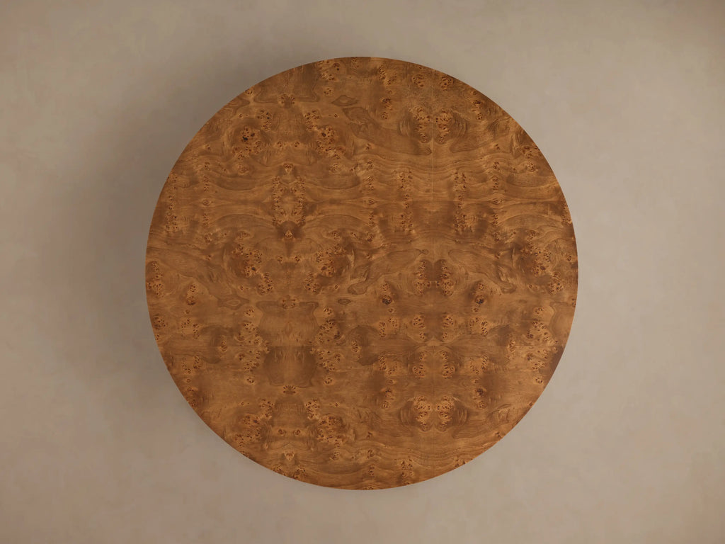 Mogadore Mappa Burl Round Coffee Table