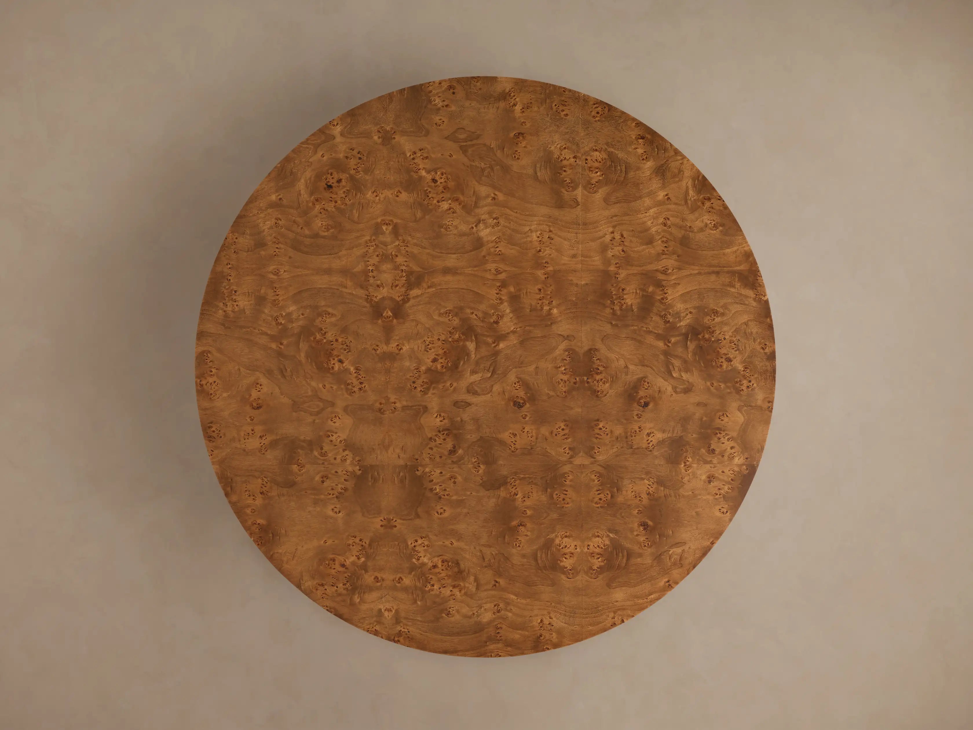 Mogadore Mappa Burl Round Coffee Table
