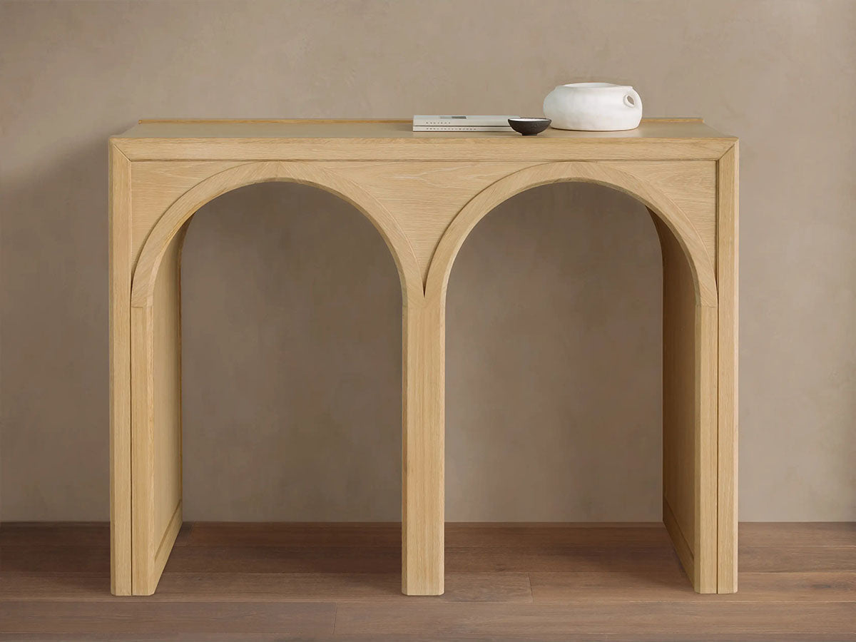 Hattie Oak Entrance Console Table Country Entryway Table