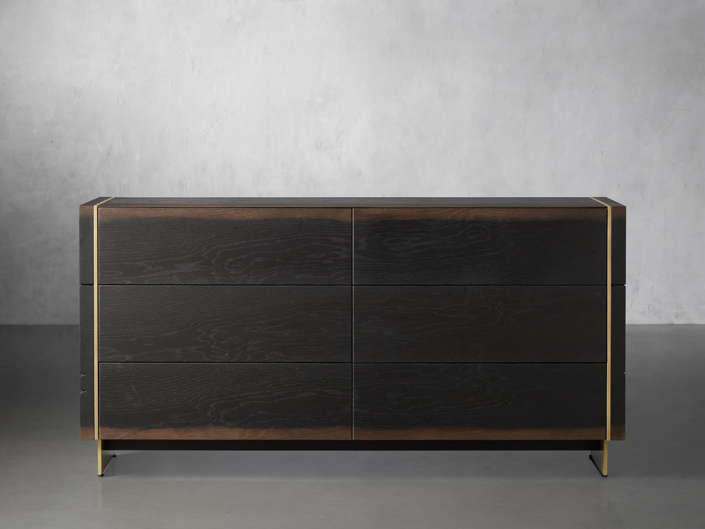 Mihaela Mihaela Six-Drawer Chest Wood Water-Based Dresser Cabinet