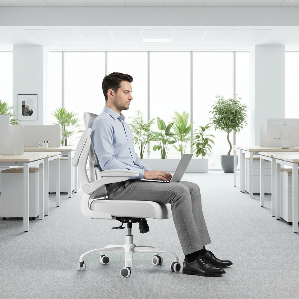 Ergonomic Mesh Office Chair, Adjustable Lumbar Support Desk Chair, Breathable Executive Computer Chair for Home Office