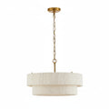 20”  Handwoven Rattan Chandelier Pendant Light