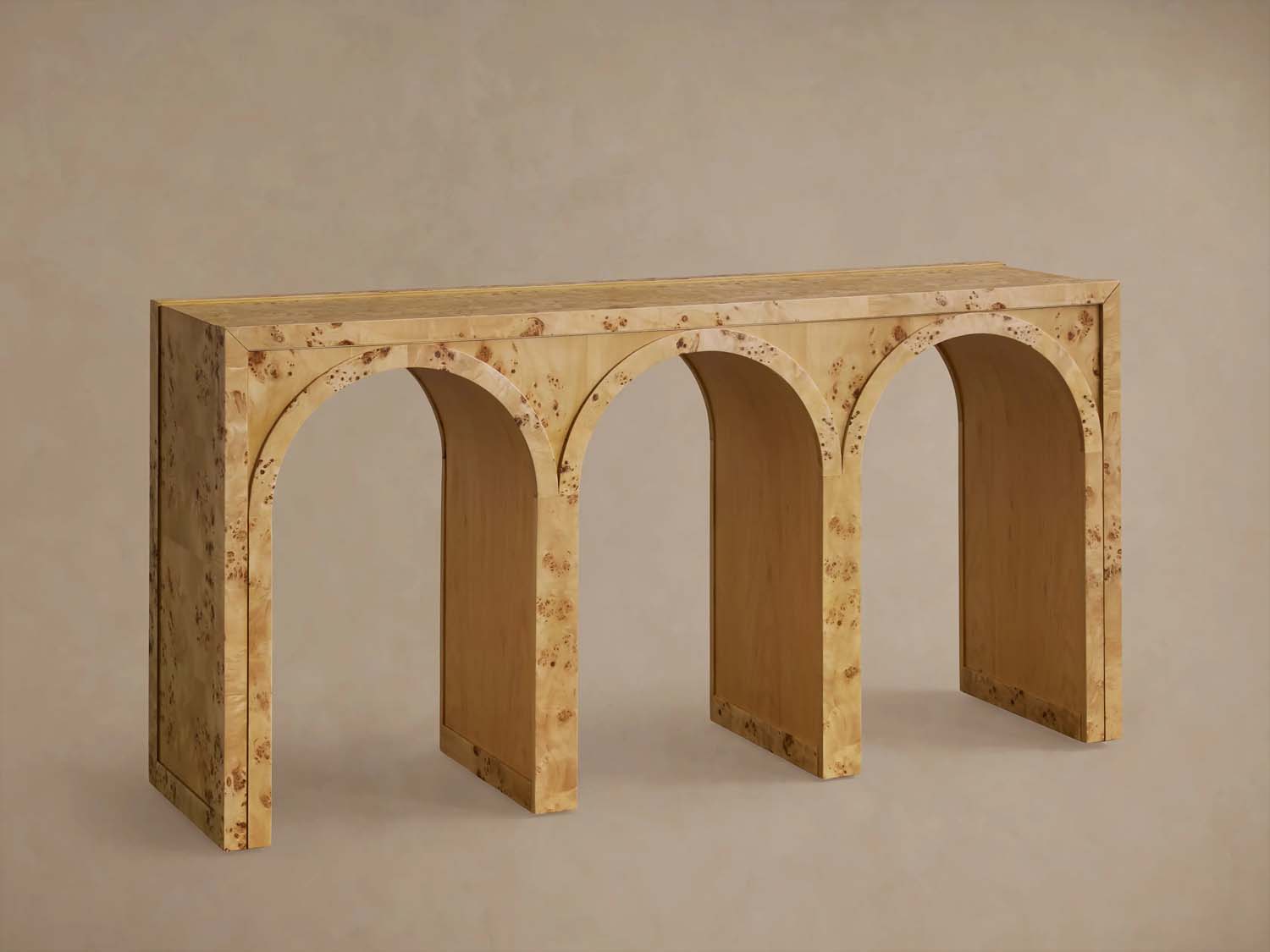 Hattie Wood Console Entryway Table Arch Design Hallway Entrance Table
