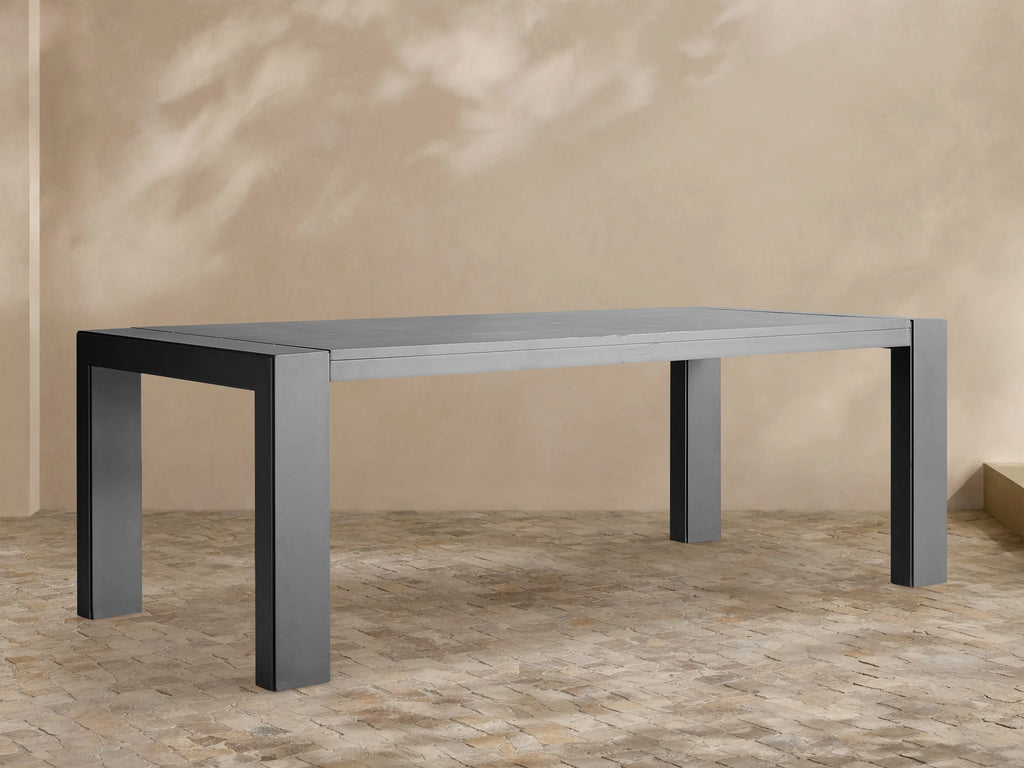 Canyon Aluminum Outdoor Dining Table for Modern Patio and Terrace Dining
