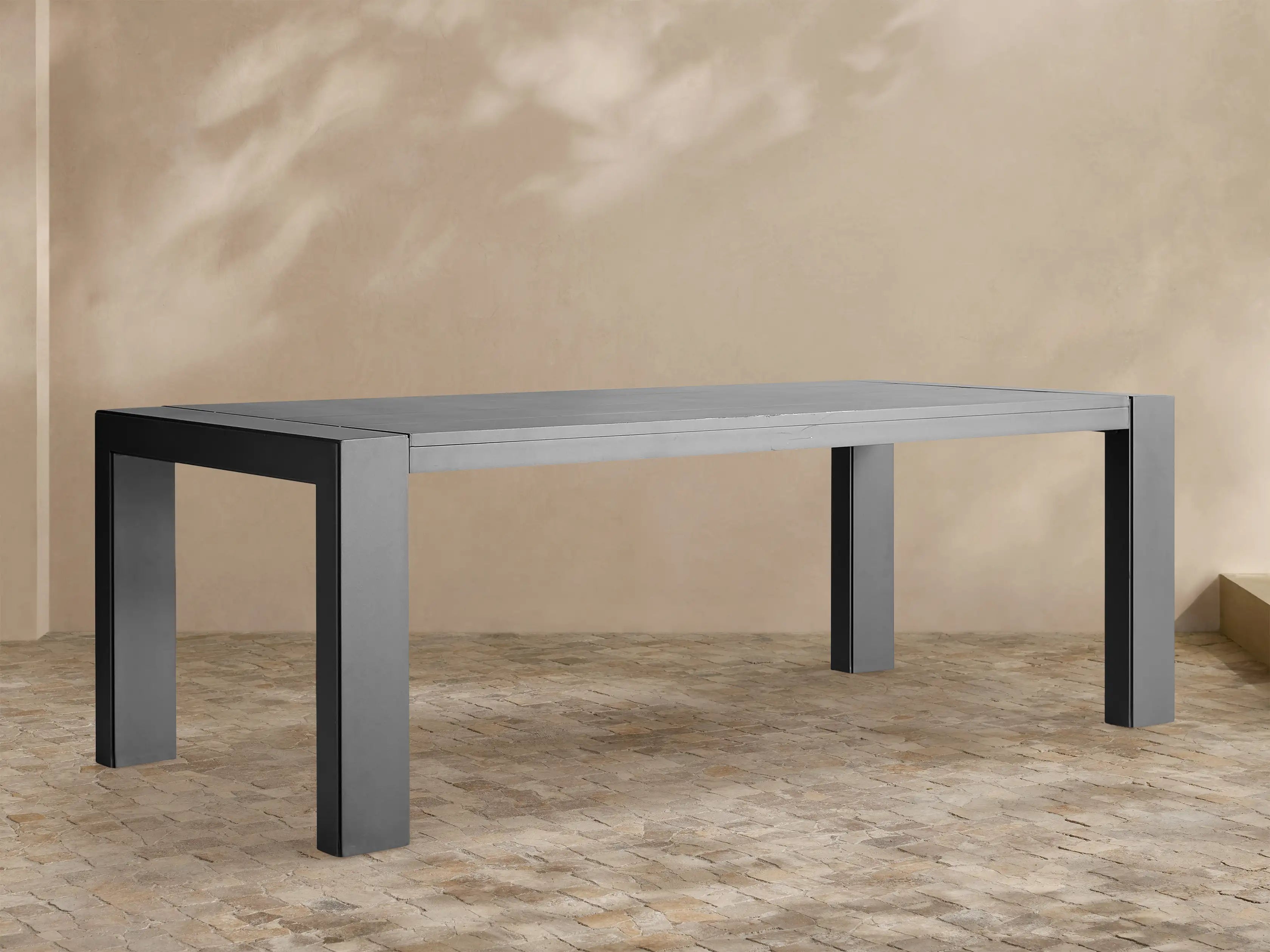 Canyon Aluminum Outdoor Dining Table for Modern Patio and Terrace Dining