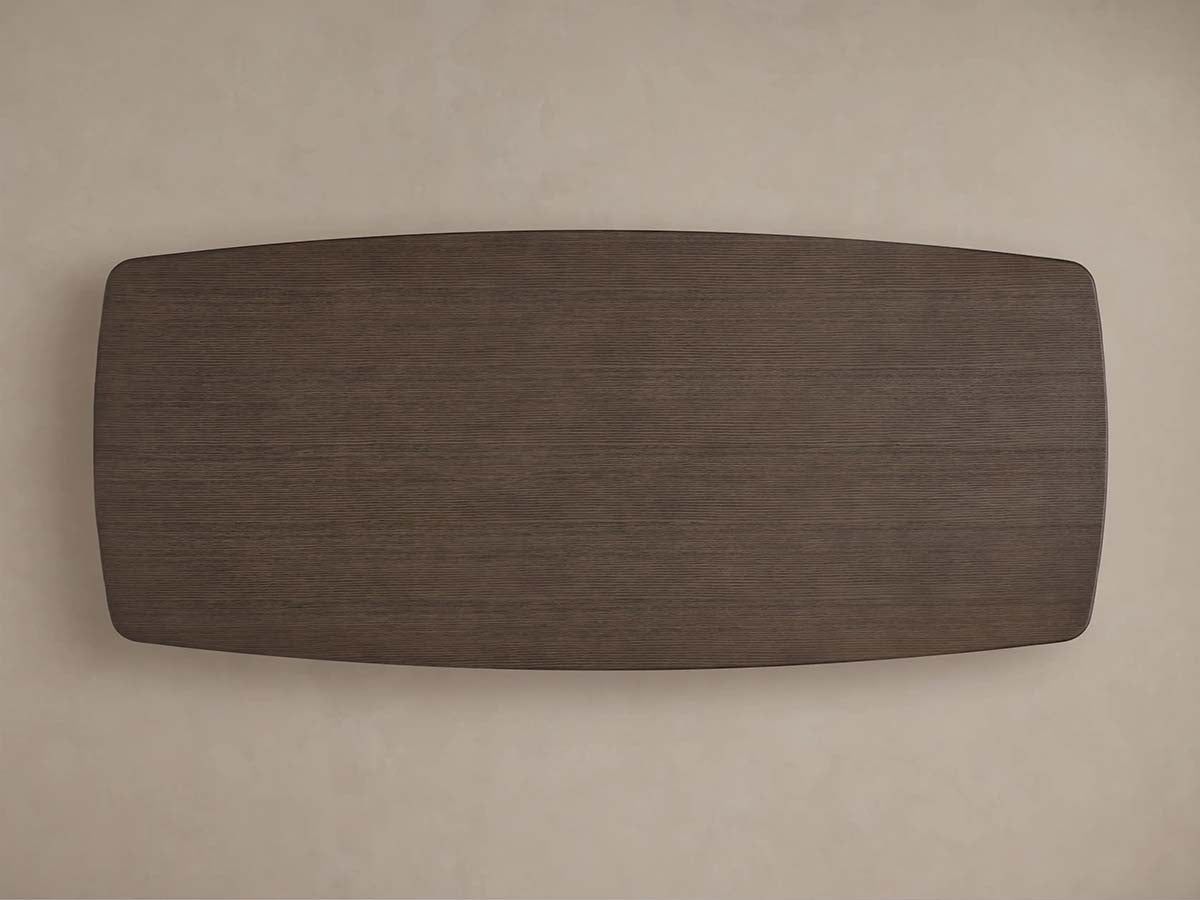 Saint Germain Oak Wood Top Dining Table with Toulouse Base