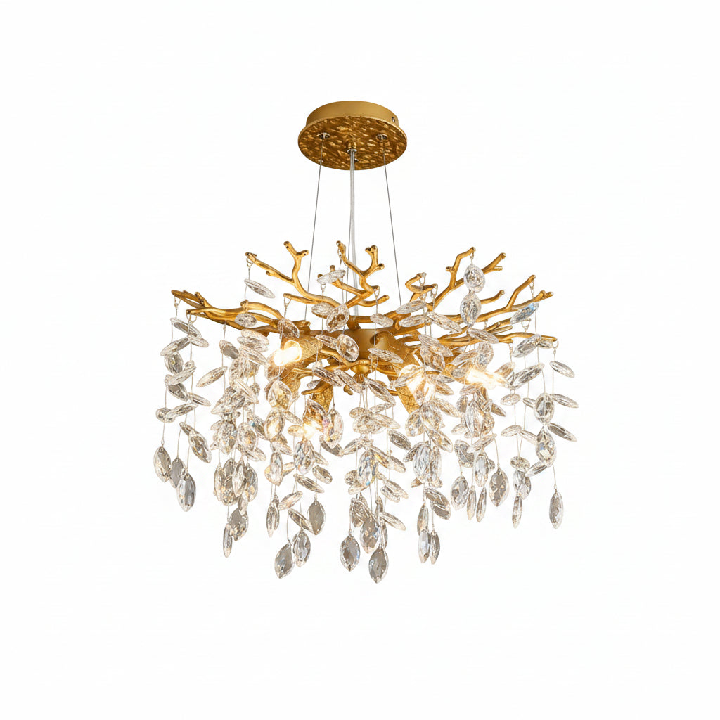 Modern Tree Branch Crystal Chandelier