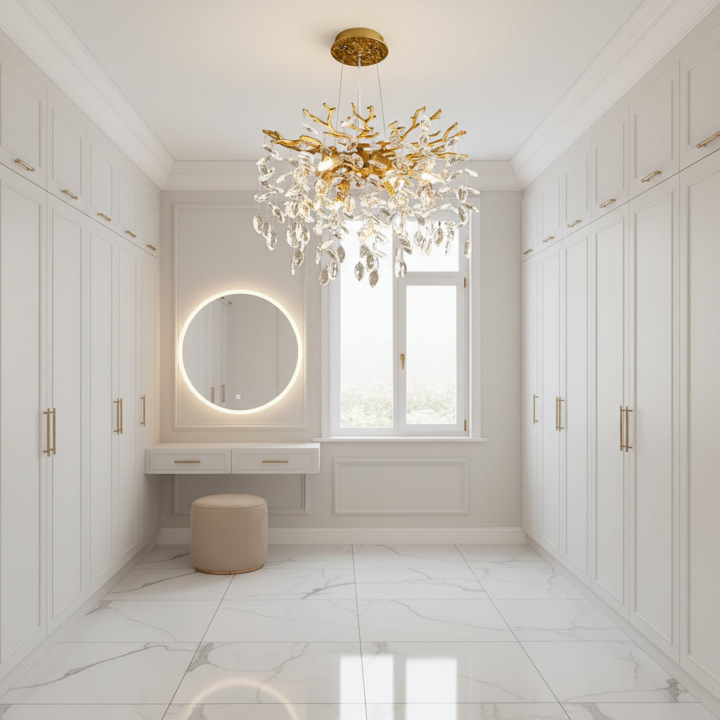 Modern Tree Branch Crystal Chandelier