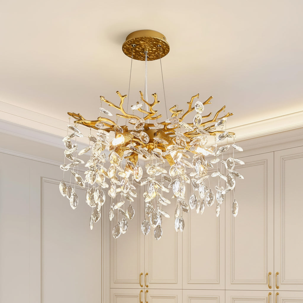 Modern Tree Branch Crystal Chandelier