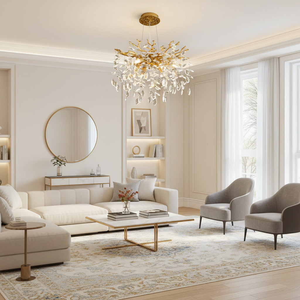 Modern Tree Branch Crystal Chandelier