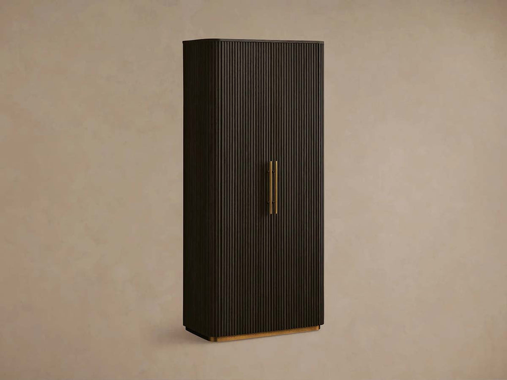 Finnley Wood Tall Cabinet Living Room Country Storage Cabinet with Doors