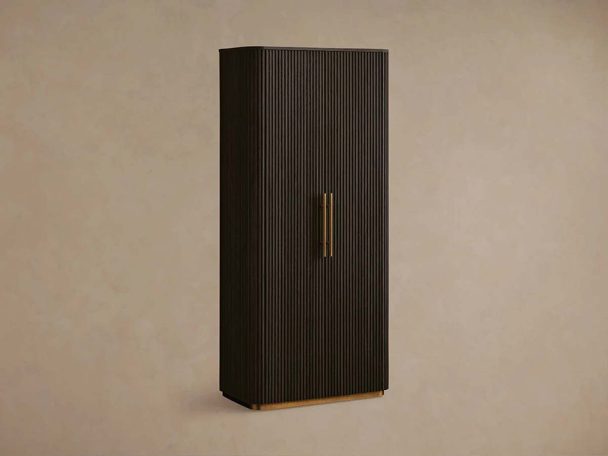 Finnley Wood Tall Cabinet Living Room Country Storage Cabinet with Doors