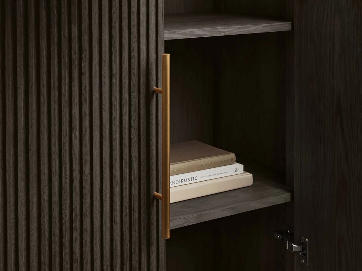 Finnley Wood Tall Cabinet Living Room Country Storage Cabinet with Doors